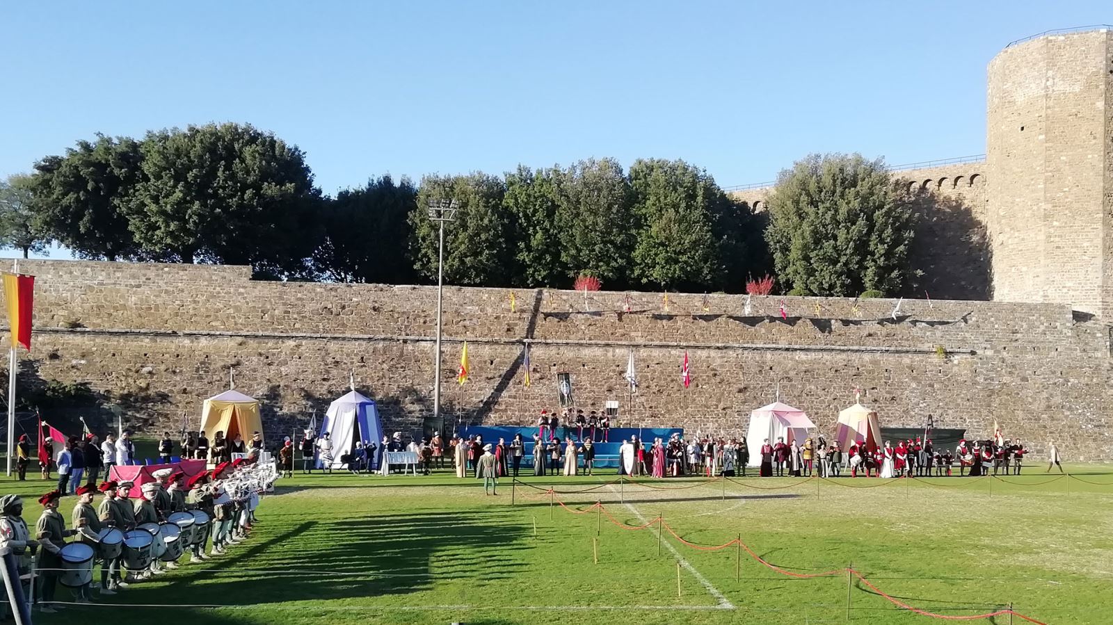 Reenactment of the famous Battle of Montalcino